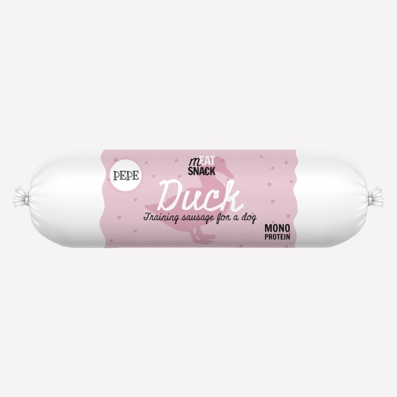 Przysmak dla psa PEPE duck kiełbaska kaczka 200 g