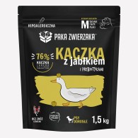 Karma sucha dla psa PAKA ZWIERZAKA kaczka z jabłkiem M 1,5 kg - Paka Zwierzaka Karma i Smaczki