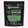 Karma sucha dla psa PAKA ZWIERZAKA królik z dzikimi ziołami PUPPY S 1,5 kg