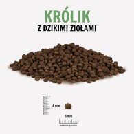 Karma sucha dla psa PAKA ZWIERZAKA królik z dzikimi ziołami PUPPY S 1,5 kg