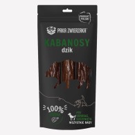 Przysmak dla psa PAKA ZWIERZAKA kabanosy dzik 3 szt. 80 g - Paka Zwierzaka Karma i Smaczki