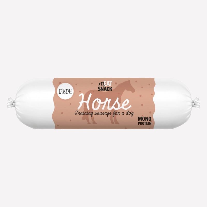 Przysmak dla psa PEPE horse kiełbaska konina 200 g