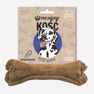 Gryzak dla psa Paka Zwierzaka kość 100% konina M 12cm 50 g