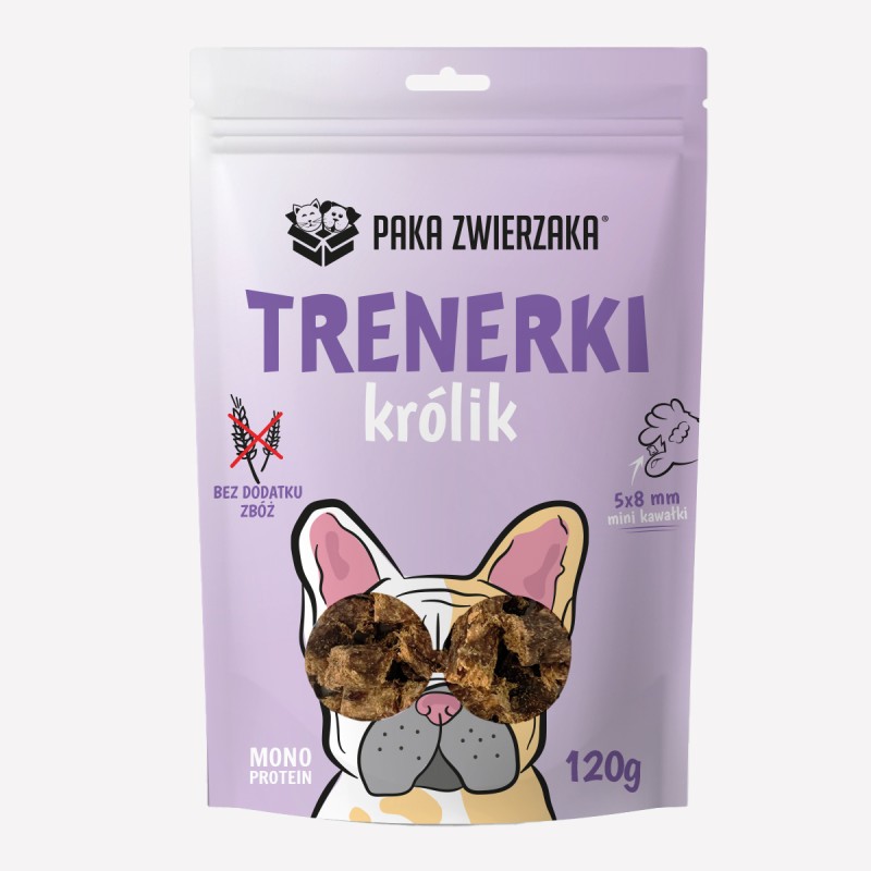 Trenerki dla psa PAKA ZWIERZAKA królik 120 g - Paka Zwierzaka Karma i Smaczki