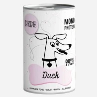 Karma mokra dla psa PEPE duck 99% kaczka 400 g - Paka Zwierzaka Karma i Smaczki