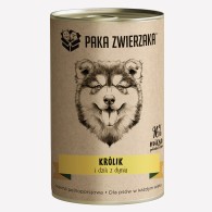 Karma mokra dla psa PAKA ZWIERZAKA królik i dzik z dynią 400 g - Paka Zwierzaka Karma i Smaczki