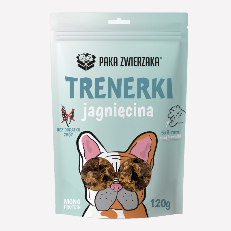 Trenerki dla psa PAKA ZWIERZAKA jagnięcina 120 g - Paka Zwierzaka Karma i Smaczki