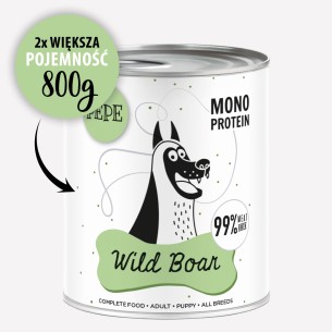 Karma mokra dla psa Pepe - 99% dziczyzna 800 g