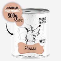 Karma mokra dla psa PEPE horse XL 99% konina 800 g