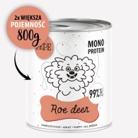 Karma mokra dla psa PEPE roe deer XL 99% sarna 800 g - Paka Zwierzaka Karma i Smaczki