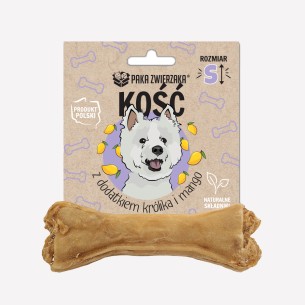 Gryzak dla psa Paka Zwierzaka kość z dodatkiem królika i mango S- 10 cm 35 g