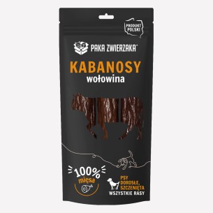 Przysmak dla psa Paka Zwierzaka kabanosy wołowina 3 szt. 80 g