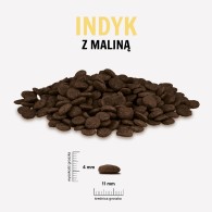 Karma sucha dla psa PAKA ZWIERZAKA indyk z maliną M 3 kg - Paka Zwierzaka Karma i Smaczki