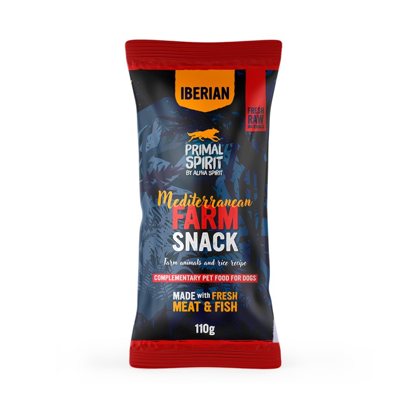 Primal Spirit Przysmak dla psa Iberian Mediterranean Farm (dorosły) 110g