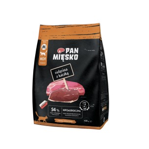 Karma sucha dla kota Pan Mięsko Cielęcina z kaczką M 400g