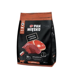 Karma sucha dla kota Pan Mięsko Wołowina z jeleniem M 400g