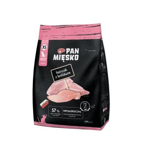 Karma sucha dla kota Pan Mięsko Kurczak z królikiem XS 400g (kociak)