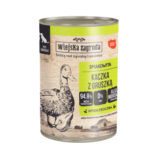Karma mokra dla psa Wiejska Zagroda - Kaczka z gruszką (dorosły) 400g