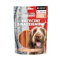 Pan Mięsko Przysmak dla psa miękkie Patyczki z nadzieniem Wołowina i łosoś (dorosły) 100g