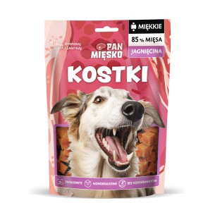 Przysmak dla psa Pan Mięsko miękkie Kostki Jagnięcina 100g