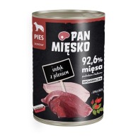 Karma mokra dla psa Pan Mięsko Indyk z jeleniem 400 g