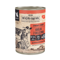 Karma mokra dla kota Wiejska Zagroda Królik z cielęciną (kociak) 400g (6 szt/op)