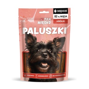 Przysmak dla psa miękkie Pan Mięsko Paluszki Królik 100g