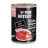 Karma mokra dla psa Pan Mięsko Indyk z wołowiną 400 g (szczeniak)