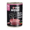 Pan Mięsko Karma mokra dla psa Wieprzowina z kaczką (szczeniak) 400g