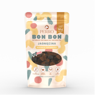 Przysmak dla psa PERRO BON BON Jagnięcina – Wsparcie odporności 80 g