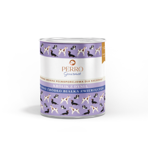 Karma mokra Perro Gourmet JUNIOR Królik z dynią monobiałkowa formuła dla szczeniąt 400 g