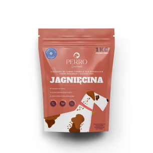 Karma tłoczona na zimno PERRO Gourmet Jagnięcina formuła dla psów dorosłych średnich i dużych ras 1 kg