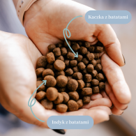 Karma sucha Kaczka z batatami – bezzbożowa formuła dla psów dorosłych małych ras 1kg