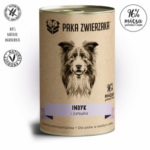 Karma mokra dla psa Paka Zwierzaka indyk i żurawina 400 g