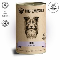 Karma mokra dla psa Paka Zwierzaka indyk i żurawina 400 g