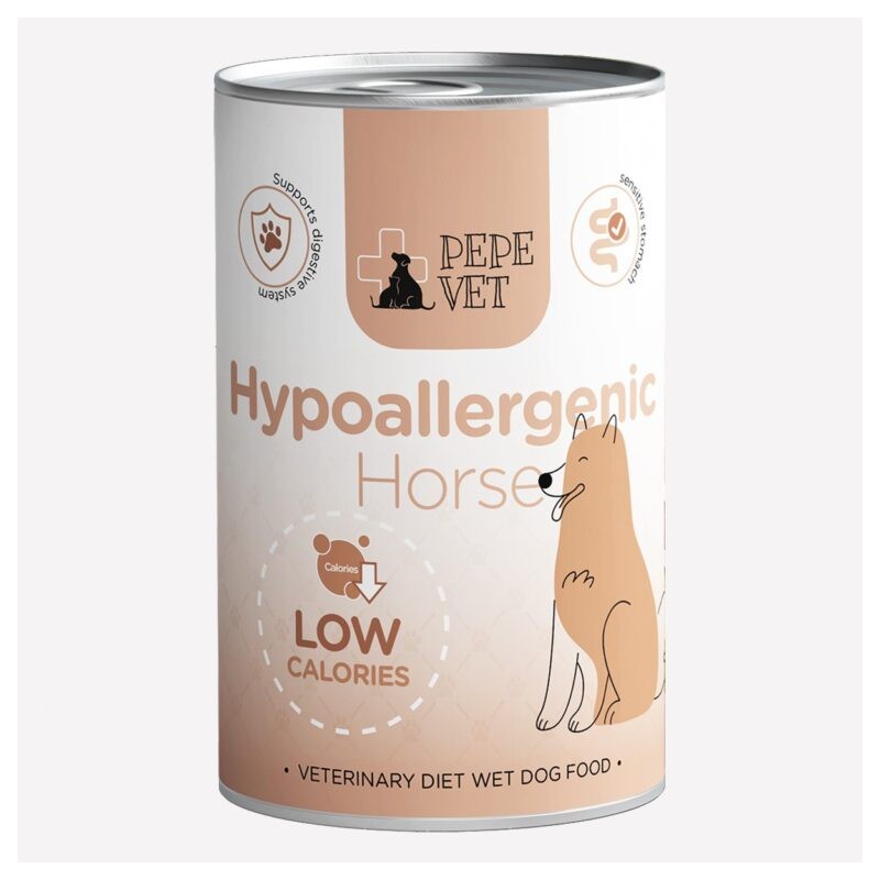 Karma mokra dla psa Pepe Vet Hypoallergenic Horse (konina) 400g