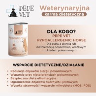 Karma mokra dla psa Pepe Vet Hypoallergenic Horse (konina) 400g