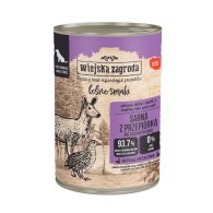 Karma mokra dla psa Wiejska Zagroda Sarna z przepiórką Leśne Smaki 400 g