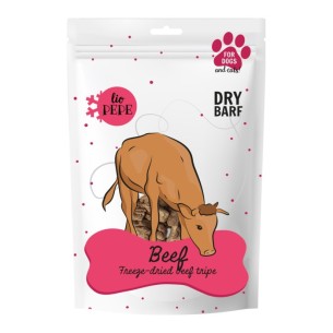 Przysmak dla psa i kota Lio Pepe beef tripe (żwacz wołowy) 60g