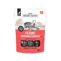 Karma mokra dla psa Wiejska Zagroda Fileciki Jagnięcina z łososiem (dorosły) 280g