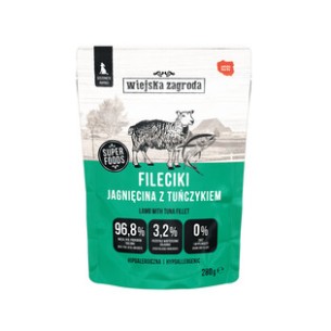 Karma mokra dla psa Wiejska Zagroda Fileciki Jeleń z tuńczykiem Leśne smaki (dorosły) 280g