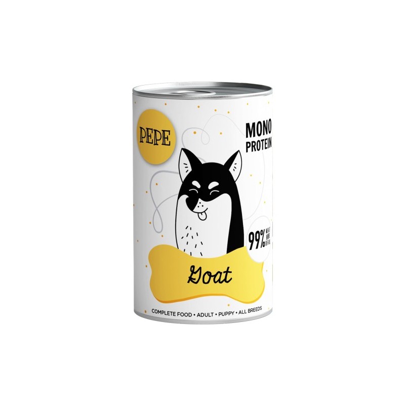 Karma mokra dla psa Pepe - 99% koza 400 g