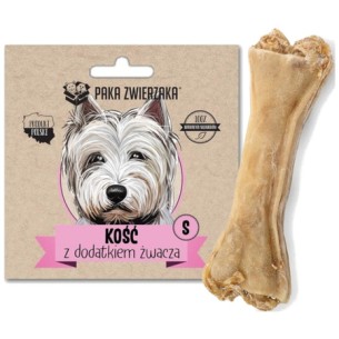Gryzak dla psa Paka Zwierzaka - kość z dodatkiem żwacza S- 10 cm 35 g