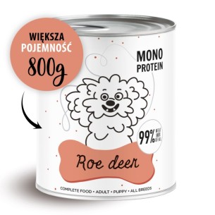 Karma mokra dla psa Pepe roe deer XL 99% sarna 800 g