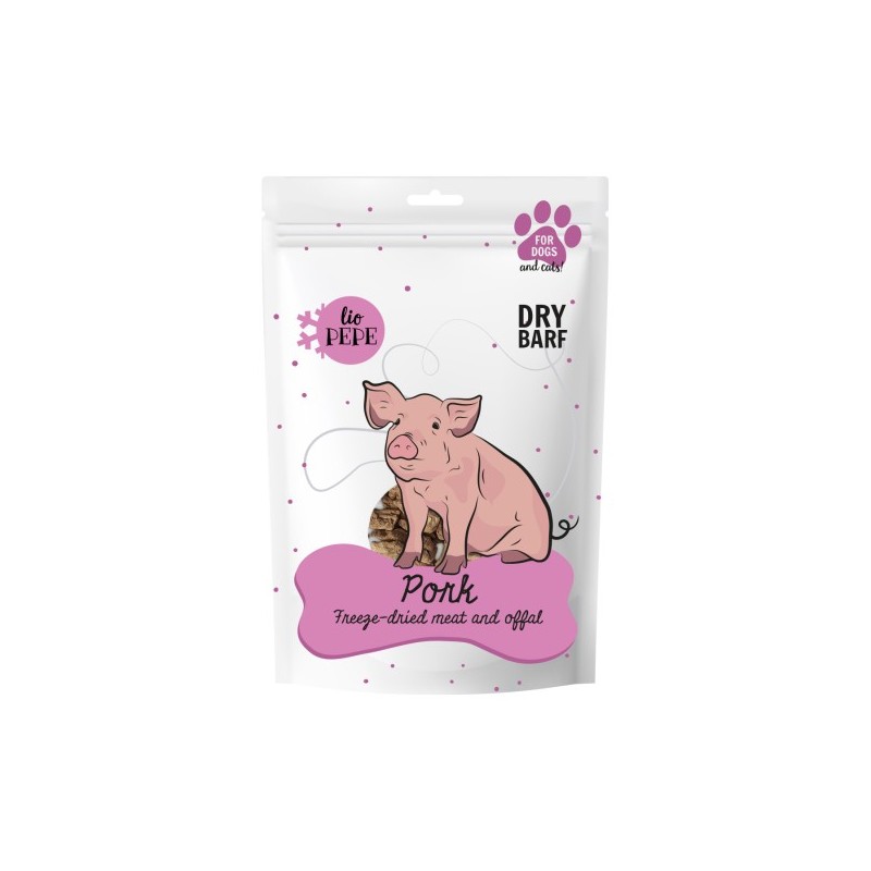 Przysmak dla psa i kota Lio Pepe pork hearts wieprzowe serca 60 g