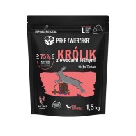 Karma sucha dla psa Paka Zwierzaka Królik z owocami leśnymi "L" 1,5kg