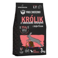 Karma sucha dla psa Paka Zwierzaka Królik z owocami leśnymi "L" 3,0 kg