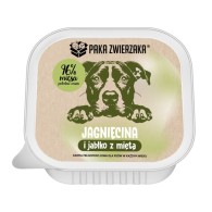Karma mokra dla psa  Paka Zwierzaka Jagnięcina i jabłko - tacka 150g