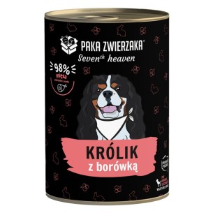 Karma mokra dla psa Paka Zwierzaka Seven'th Heaven Królik z borówką 400g