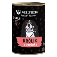 Karma mokra dla psa Paka Zwierzaka Seven'th Heaven Królik z borówką 400g